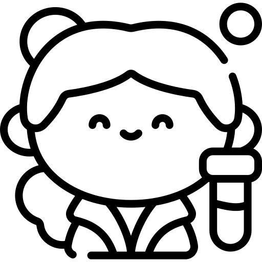 Scientist caucasian people user icon