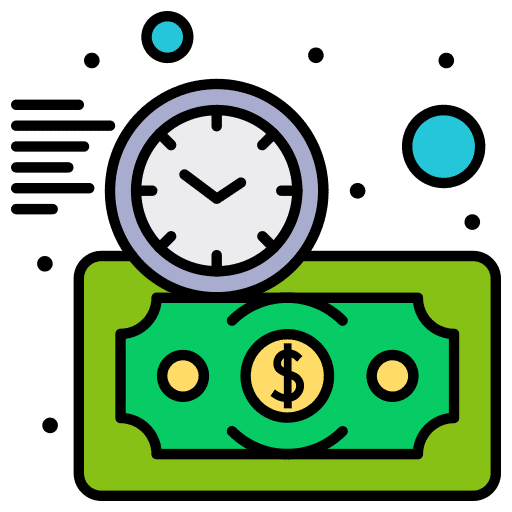 Budget cash estimate cost icon