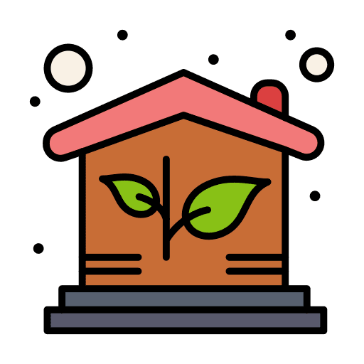 Eco house smarthouse eco house ecology and environment icon