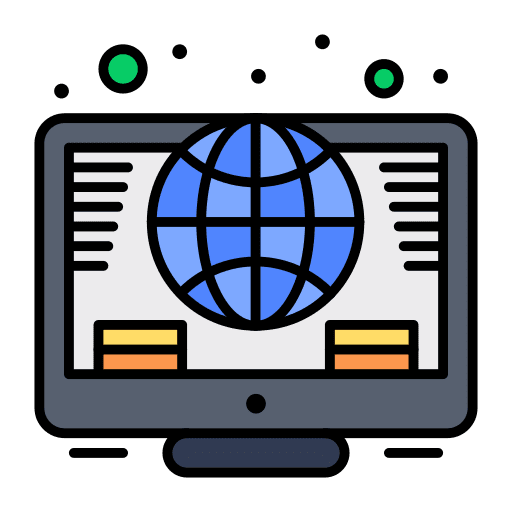 Global economy computer payments online banking icon