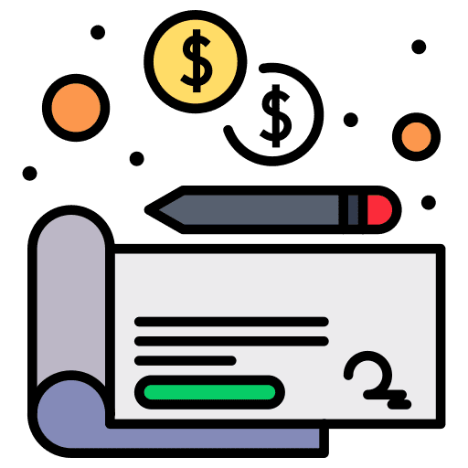 Check money business and finance check icon Check money business and finance check icon