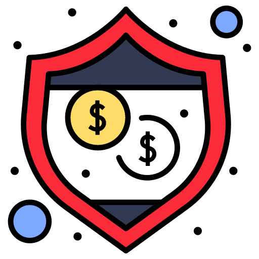 Shield business and finance safety economy icon Shield business and finance safety economy icon
