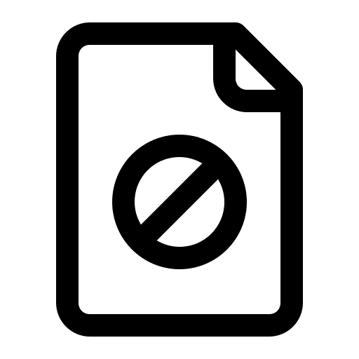 Blocked files and folders documents blocked icon Blocked files and folders documents blocked icon
