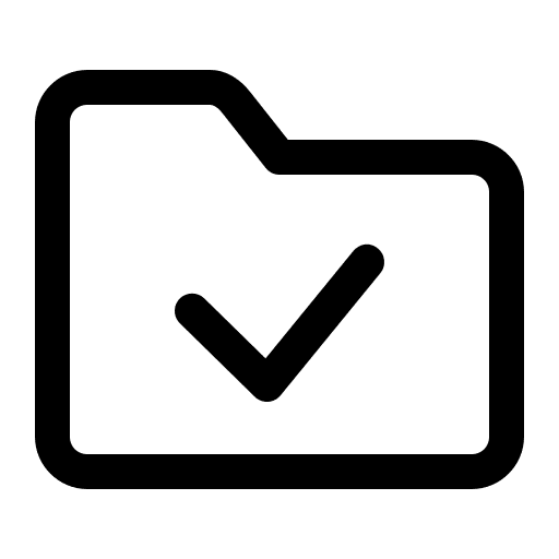 Checkmark tick document archive icon Checkmark tick document archive icon