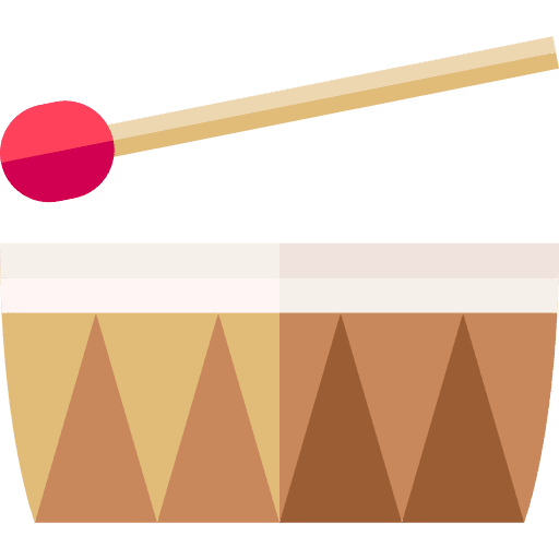 Drum drumstick percussion music instrument icon Drum drumstick percussion music instrument icon