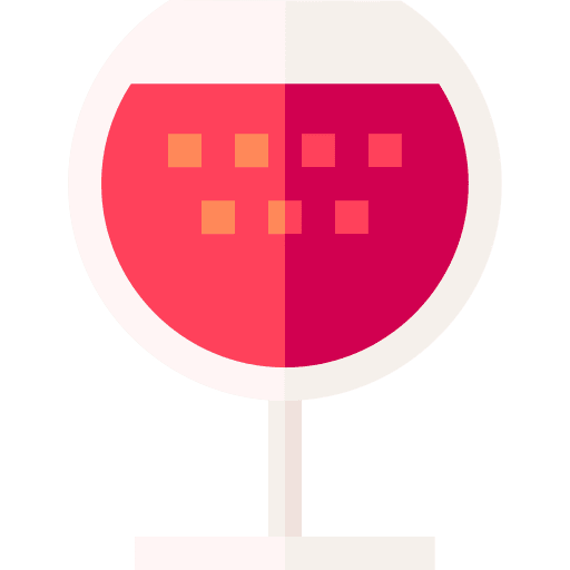 Glass of burgundy beverage alcoholic drink traditional icon Glass of burgundy beverage alcoholic drink traditional icon