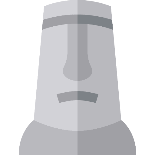 Moai moai chile easter island icon Moai moai chile easter island icon