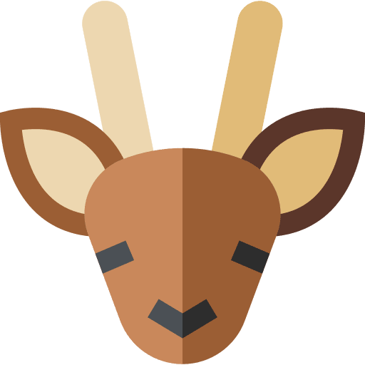 Huemul zoo animal deer icon Huemul zoo animal deer icon