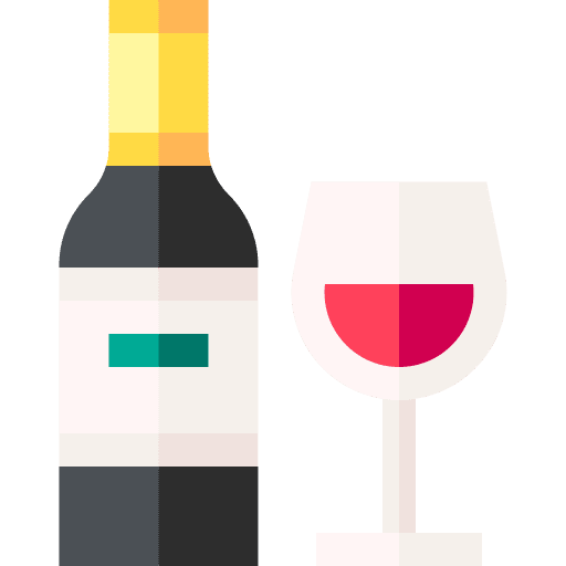 Wine bottle champagne celebration food and restaurant icon Wine bottle champagne celebration food and restaurant icon