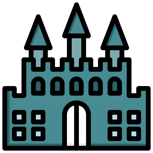 Castle tower fortress castle icon Castle tower fortress castle icon