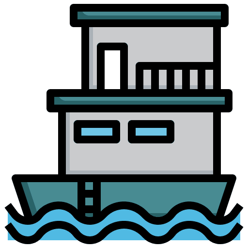 Houseboat houseboat house buildings icon Houseboat houseboat house buildings icon