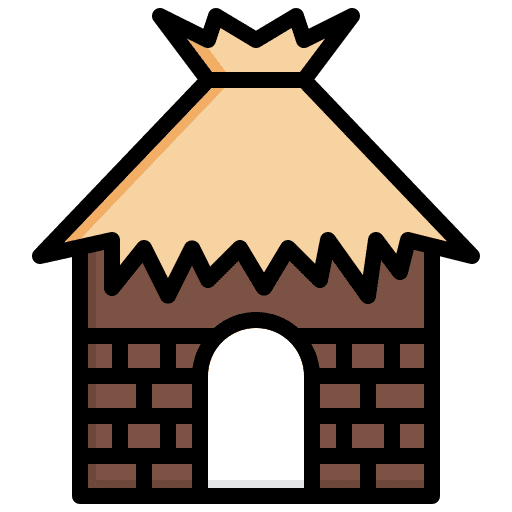 Hut planks buildings storage icon Hut planks buildings storage icon
