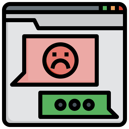 Dissatisfied seo and web dissatisfied dissatisfaction icon