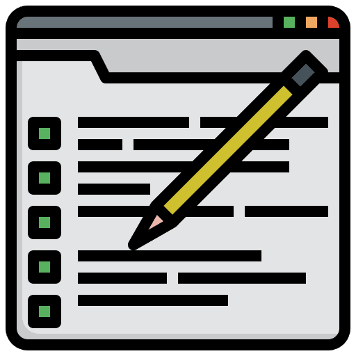 Form disclosure information seo and web icon