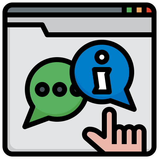 Info seo and web info sign lenguage icon