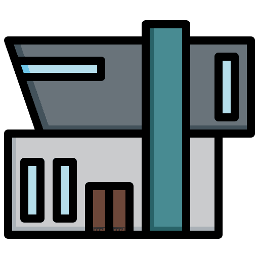 Modern house construction house real estate icon Modern house construction house real estate icon