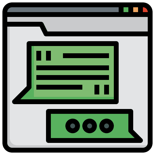 Quote seo and web customer satisfaction ui icon