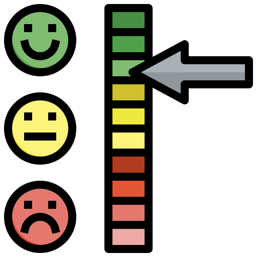 Satisfaction smileys business and finance feedback icon