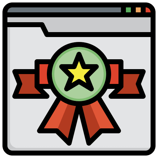 Top rated rate top seo and web icon