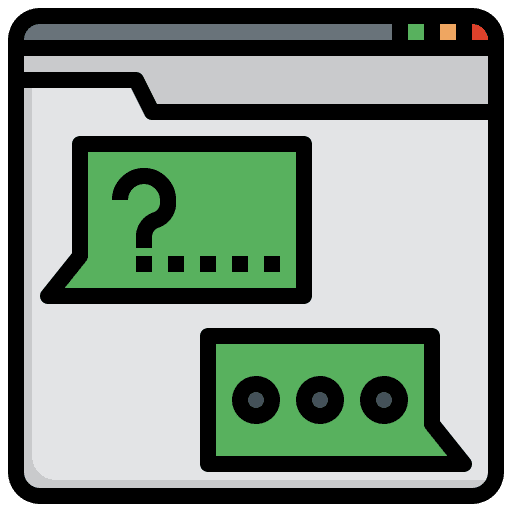 Answer conversation question talk icon Answer conversation question talk icon