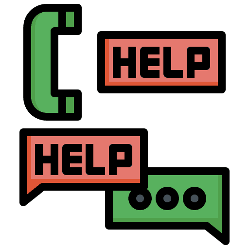 Help telephone customer service information icon Help telephone customer service information icon