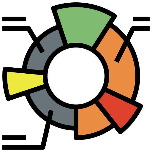 Pie chart statistics marketing seo and web icon Pie chart statistics marketing seo and web icon