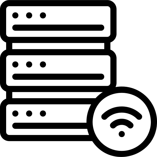 Online server network server sharing icon Online server network server sharing icon