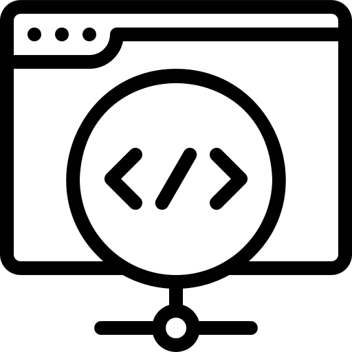 Coding browser programing language computing icon Coding browser programing language computing icon