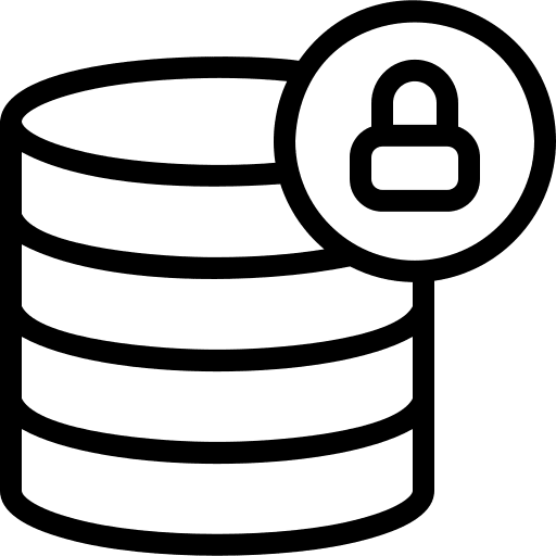 Database server database storage icon Database server database storage icon