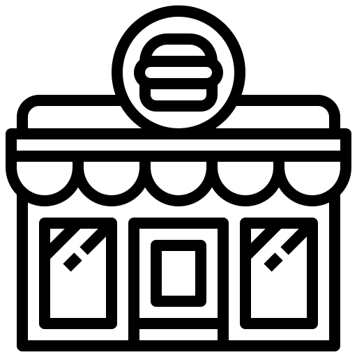 Burger fast food beef hamburger icon