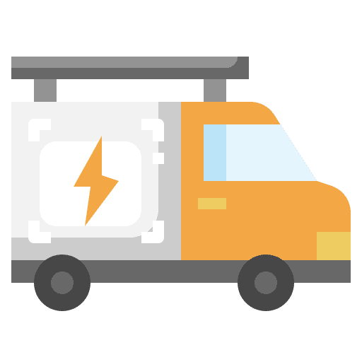 Electrician truck time electrician icon Electrician truck time electrician icon
