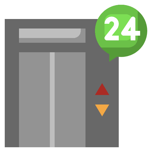 Elevator transportation lift publicity icon Elevator transportation lift publicity icon
