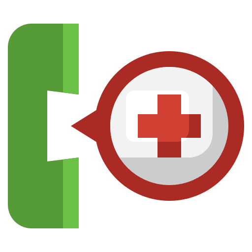 Hotline health time and date help icon