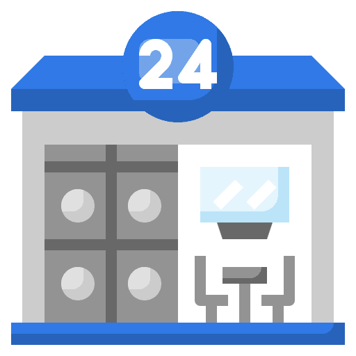 Laundry shop 24 hours laundry laundry shop icon