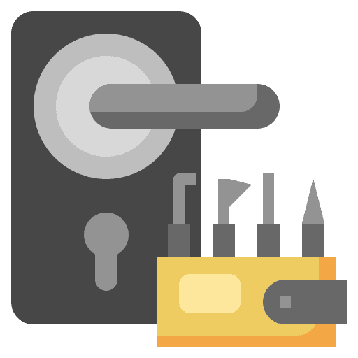 Locksmith key unlock lockpick icon Locksmith key unlock lockpick icon
