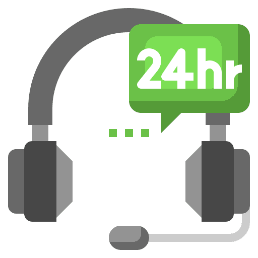 Online support time and date customer service professions and jobs icon Online support time and date customer service professions and jobs icon