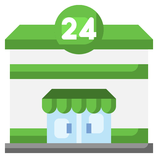 Supermaket shop commerce shopping center icon