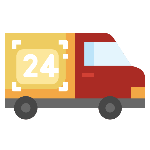 Delivery 24 hours vehicle 24 hours delivery icon Delivery 24 hours vehicle 24 hours delivery icon