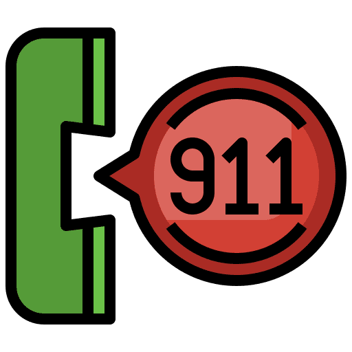 Emergency emergency communications phone call icon Emergency emergency communications phone call icon