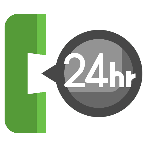 Phone communications assistance 24 hours icon Phone communications assistance 24 hours icon