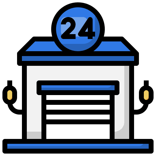 Garage transportation garage time icon Garage transportation garage time icon