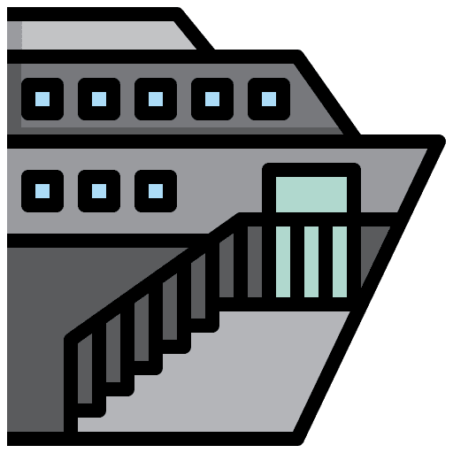 Boarding ship travel boat icon