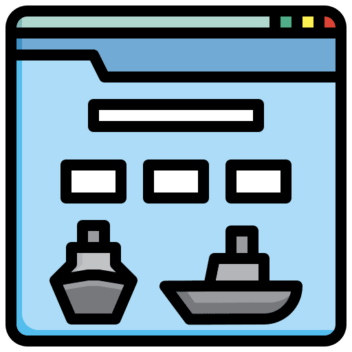 Browser transportation online booking browser icon Browser transportation online booking browser icon