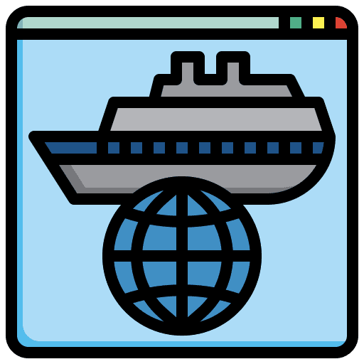 Globe vacation online booking earth globe icon
