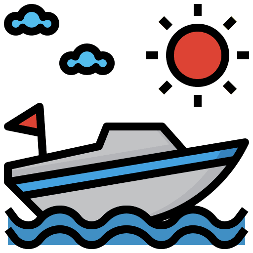Speedboat sea motor speedboat icon