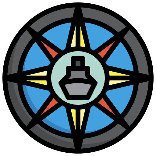 Compass navigation tools and utensils maps and location icon Compass navigation tools and utensils maps and location icon