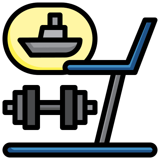 Gym excercise cruise gym icon Gym excercise cruise gym icon