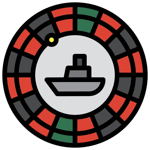 Roulette wheel gaming game icon Roulette wheel gaming game icon