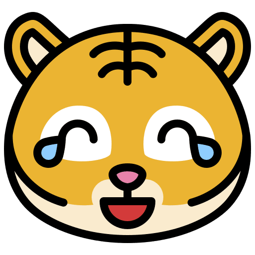 Joy laugh smileys tiger icon Joy laugh smileys tiger icon