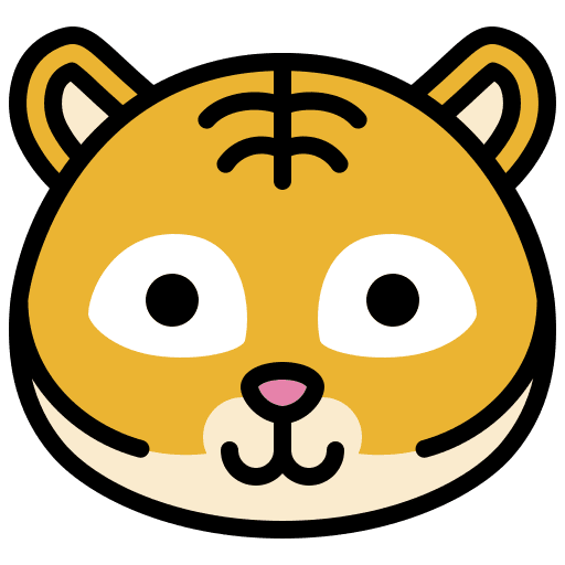 Smile emoticon smileys tiger icon Smile emoticon smileys tiger icon
